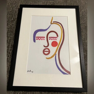 NWT “Faces” Framed Portrait